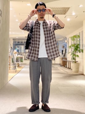 「WILD THINGS（ワイルドシングス）のアイテム（バッグ）」を使った、horiguchiさん（メンズ・172cm）の春コーディネート
