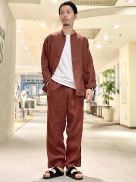 「アーバンリサーチ」｜「アイテム（カバーオール）」を使った、horiguchiさん（メンズ・172cm）の春コーディネート