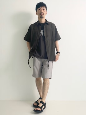 horiguchiさん（メンズ・172cm）の夏コーディネート