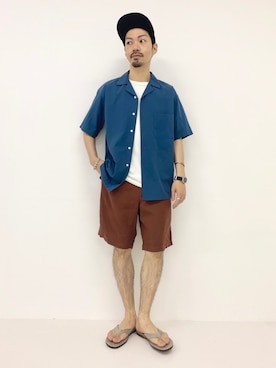 horiguchiさん（メンズ・172cm）の夏コーディネート