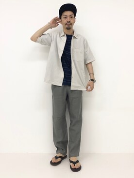 horiguchiさん（メンズ・172cm）の夏コーディネート
