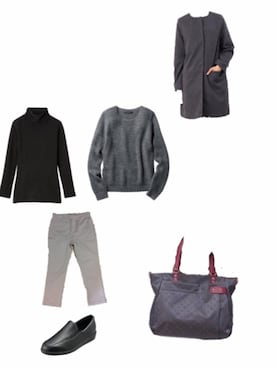 「IMAGE（イマージュ）のアイテム（トップス）」を使った、ゆうきさん（レディース・149cm）の冬コーディネート