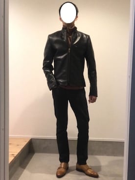 「ダブルモンクストラップ」｜J3さん（メンズ・178cm）の春コーディネート