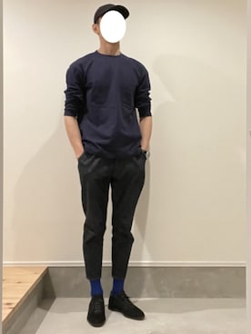 「FIRMUM（フィルマム）のアイテム」を使った、J3さん（メンズ・178cm）の春コーディネート