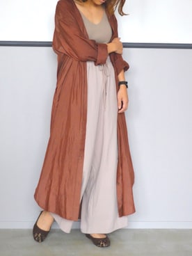 「JOURNAL STANDARD relume（ジャーナルスタンダード　レリューム）のアイテム（シャツワンピース）」を使った、Yuka さん（レディース・152cm）の秋コーディネート