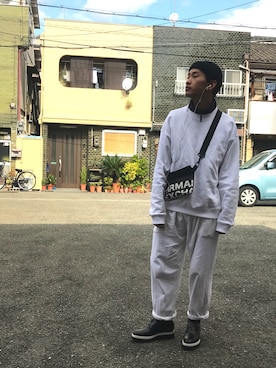 「FUTUR（フューチャー）のアイテム」を使った、ゆうきさん（メンズ・173cm）の秋コーディネート