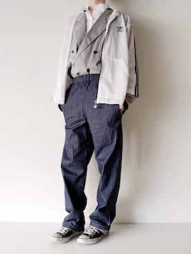 「BLESS（ブレス）のアイテム（ジャケット/アウター）」を使った、excube.STYLESさん（メンズ・177cm）の冬コーディネート