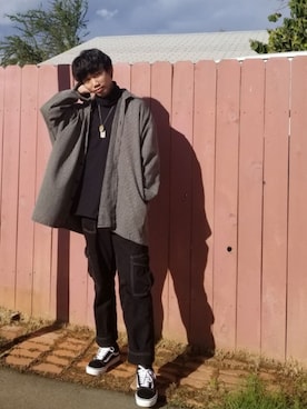 「GRAFFITI（グラフティ）のアイテム」を使った、katsuragiai さん（メンズ・183cm）の冬コーディネート