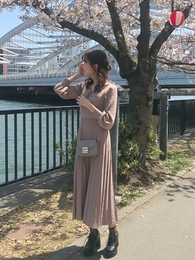 2wayラメ二重臼レースアップワンピースを使ったコーディネート一覧 Wear