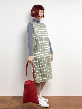 「青文字系」｜チョコビさん（レディース・154cm）の冬コーディネート