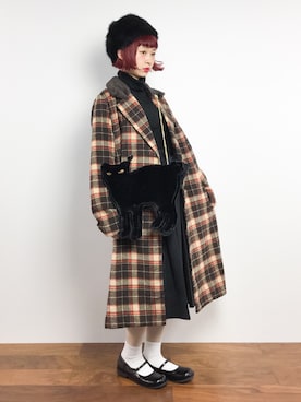 「Factor=（ファクターイコール）のアイテム（ジャケット/アウター）」を使った、チョコビさん（レディース・154cm）の冬コーディネート