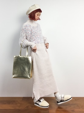 「ボブ女子」｜チョコビさん（レディース・154cm）の冬コーディネート