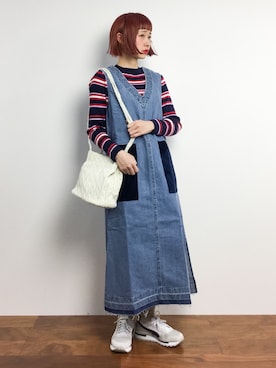 「AIC.（エーアイシー）のアイテム」を使った、チョコビさん（レディース・154cm）の冬コーディネート