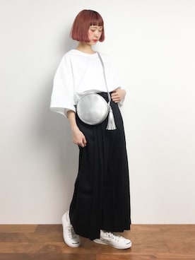 「unrelaxing（アンリラクシング）のアイテム」を使った、チョコビさん（レディース・154cm）の冬コーディネート
