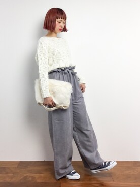 「ファークラッチ」｜チョコビさん（レディース・154cm）の冬コーディネート