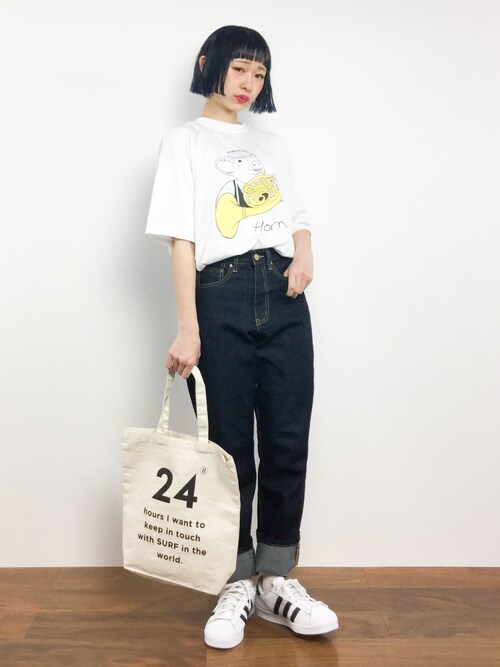 チョコビ Zozotown Merlotのtシャツ カットソーを使ったコーディネート Wear
