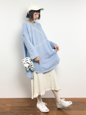 「Factor=（ファクターイコール）のアイテム（帽子）」を使った、チョコビさん（レディース・154cm）の冬コーディネート