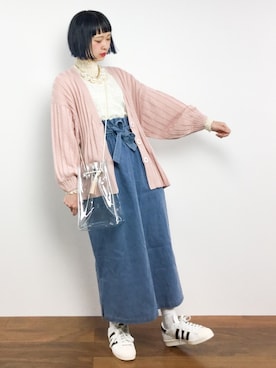 「ちょこびおすすめ」｜「アイテム（アクセサリー）」を使った、チョコビさん（レディース・154cm）の冬コーディネート