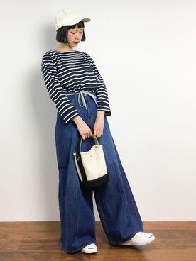 「Factor=（ファクターイコール）のアイテム（帽子）」を使った、チョコビさん（レディース・154cm）の冬コーディネート