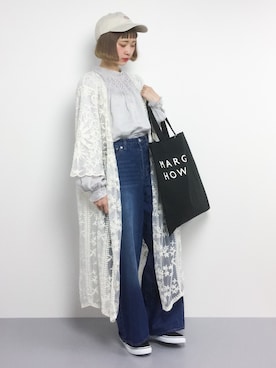 「179/WG（イチナナキュウダブルジー）のアイテム（帽子）」を使った、チョコビさん（レディース・154cm）の春コーディネート