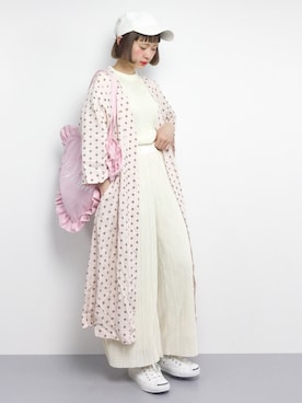 「WC（ダブル シー）のアイテム（トートバッグ）」を使った、チョコビさん（レディース・154cm）の春コーディネート