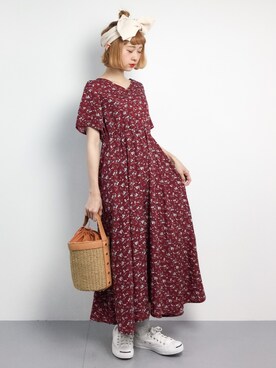 「L.H.P（エルエイチピー）のアイテム（ワンピース/ドレス）」を使った、チョコビさん（レディース・154cm）の春コーディネート