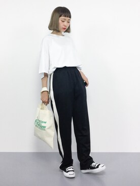 「GOOD SPEED（グッドスピード）のアイテム」を使った、チョコビさん（レディース・154cm）の夏コーディネート