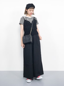 「MERLOT（メルロー）のアイテム（キャミソール）」を使った、チョコビさん（レディース・154cm）の夏コーディネート