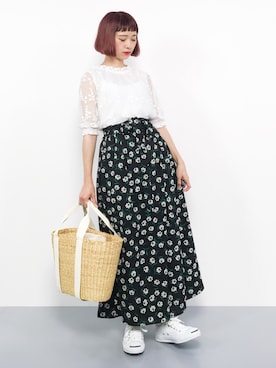 「Factor=（ファクターイコール）のアイテム（パンツ）」を使った、チョコビさん（レディース・154cm）の夏コーディネート
