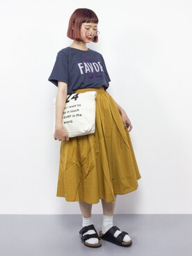 「青文字系」｜チョコビさん（レディース・154cm）の夏コーディネート