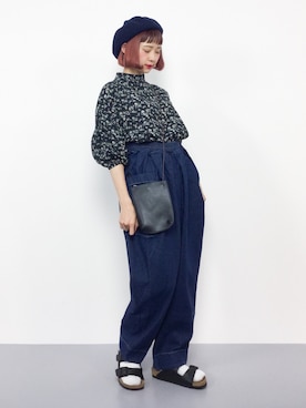 「TONE SELECT GOODS（トーンセレクトグッズ）のアイテム」を使った、チョコビさん（レディース・154cm）の夏コーディネート