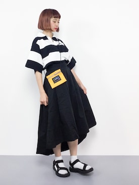 「Another Edition（アナザーエディション）のアイテム（財布/小物）」を使った、チョコビさん（レディース・154cm）の夏コーディネート