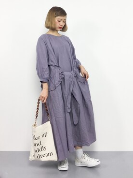 「Another Edition（アナザーエディション）の【展開店舗限定】チェーンショルダーロゴバッグ（ショルダーバッグ）」を使った、チョコビさん（レディース・154cm）の秋コーディネート