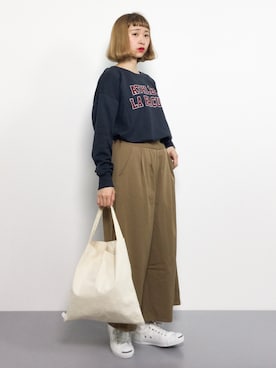 「青文字系」｜チョコビさん（レディース・154cm）の秋コーディネート