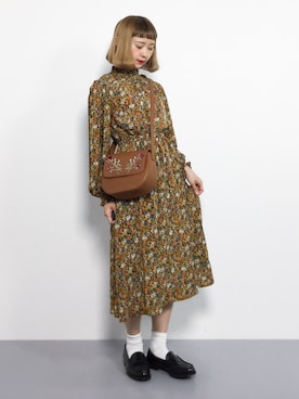 「青文字系」｜チョコビさん（レディース・154cm）の秋コーディネート