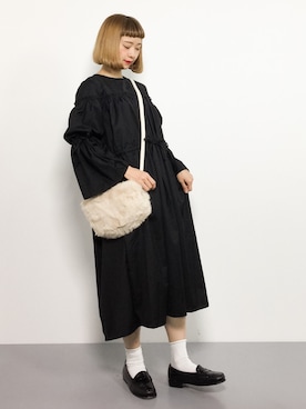 「sankyo shokai（サンキョウショウカイ）のアイテム（バッグ）」を使った、チョコビさん（レディース・154cm）の秋コーディネート