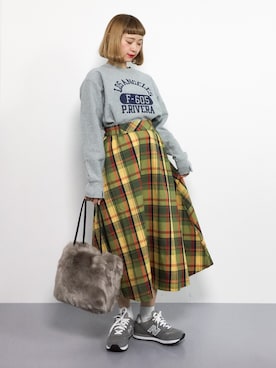 「青文字系」｜チョコビさん（レディース・154cm）の秋コーディネート