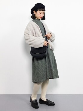 「ちょこびおすすめ」｜「アイテム（ブルゾン）」を使った、チョコビさん（レディース・154cm）の秋コーディネート