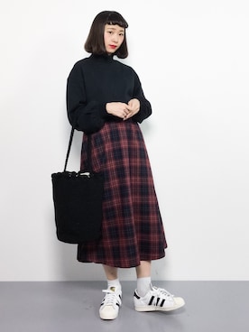 「青文字系」｜チョコビさん（レディース・154cm）の秋コーディネート