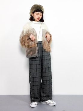 「MODE ROBE（モードローブ）のアイテム」を使った、チョコビさん（レディース・154cm）の秋コーディネート