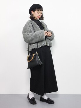「reca（レカ）のアイテム（ブルゾン）」を使った、チョコビさん（レディース・154cm）の秋コーディネート