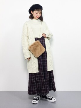 「TONE SELECT GOODS（トーンセレクトグッズ）のアイテム」を使った、チョコビさん（レディース・154cm）の秋コーディネート