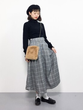 「TONE SELECT GOODS（トーンセレクトグッズ）のアイテム」を使った、チョコビさん（レディース・154cm）の秋コーディネート