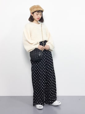 「MODE ROBE（モードローブ）のアイテム」を使った、チョコビさん（レディース・154cm）の秋コーディネート