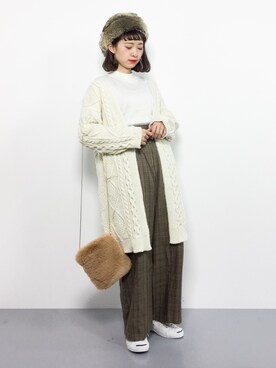 「TONE SELECT GOODS（トーンセレクトグッズ）のアイテム」を使った、チョコビさん（レディース・154cm）の秋コーディネート