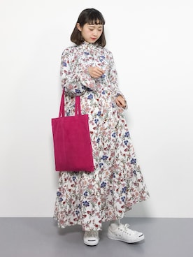 「青文字系」｜チョコビさん（レディース・154cm）の冬コーディネート