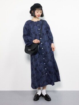 「Sunny clouds（サニークラウズ）のアイテム（ワンピース/ドレス）」を使った、チョコビさん（レディース・154cm）の冬コーディネート