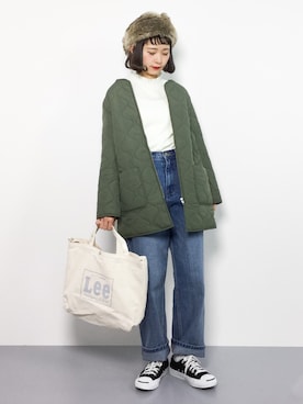 「ちょこびおすすめ」｜「アイテム（ジャケット/アウター）」を使った、チョコビさん（レディース・154cm）の冬コーディネート