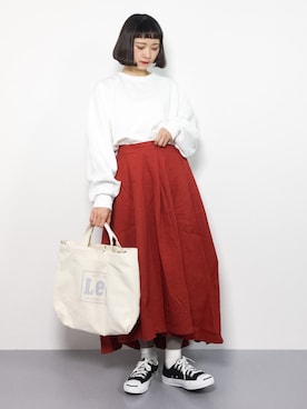 「青文字系」｜チョコビさん（レディース・154cm）の冬コーディネート