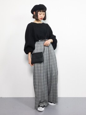 「TONE SELECT GOODS（トーンセレクトグッズ）のアイテム」を使った、チョコビさん（レディース・154cm）の冬コーディネート
